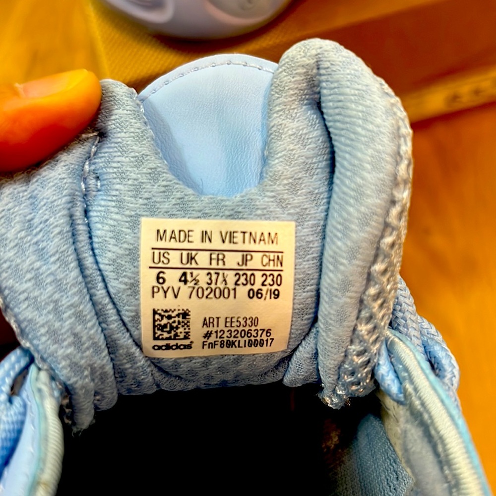 Adidas FYW S-97 Glow Blue Adidas art ee 5330 Light blue stylish sneakers - Picture 6 of 6